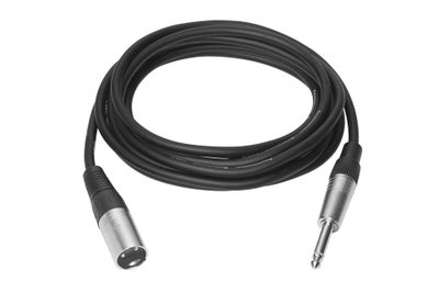 Vivolink 6.3 mm. mono Jack til XLR kabel, sort | 5 meter
