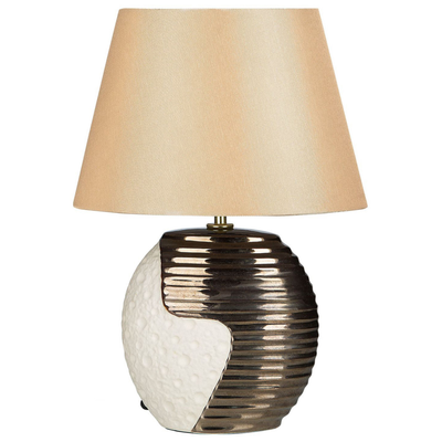 Bordlampe Kobber/Beige ESLA