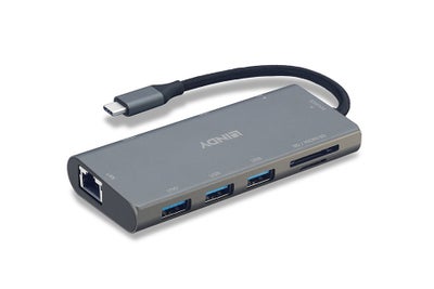 Lindy USB 3.2 Gen 1 USB-C docking Mini plus med 100W PD opladning