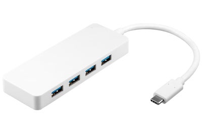 Goobay USB-C multiport adapter (USB-C han til 4x USB-A 3.2 Gen 1 hun), hvid -...