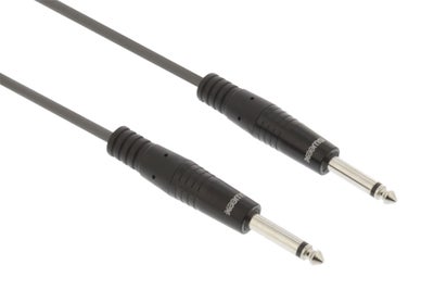 Jack kabel (6.35 mm Jack - Jack), grå | 1,5 meter