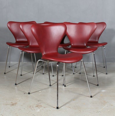 Arne Jacobsen: Seks stole 'Syveren', Elegance 46,5