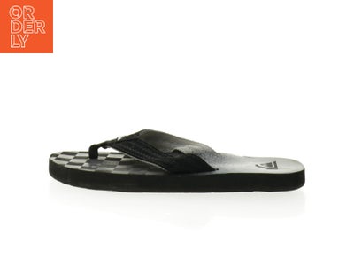 Sorte klip klapper fra Quiksilver (str. 23,5 cm)