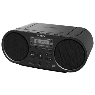 Sony ZS-PS55B CD Boombox med DAB+/FM radio (sort)