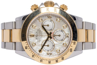 Rolex Daytona 40, MOP, Diamant, Guld / Stål, Oyster