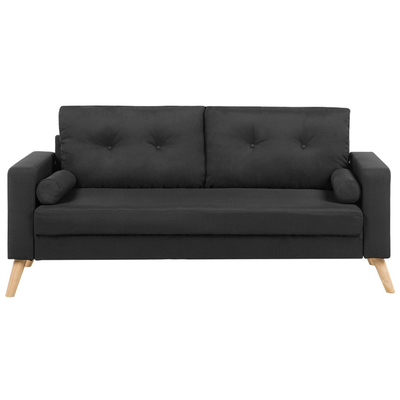 Stof Sofa Sort KALMAR