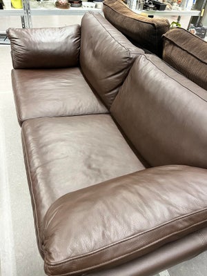 Lækker SKALMA Sofa, mørk brun læder,