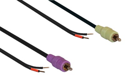 BOSE 294521-1001 Baghøjttalerkabel sæt med Phono RCA stik, sort - 15,00 meter