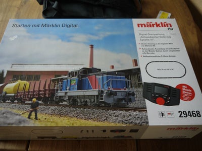 Marklin 29468 Nyt Startsæt Med Svensk togsæt Og Skinner Mob 2.og lyd  H0 mfx DCC