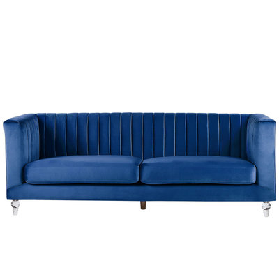 Sofa 3-pers. Velour Navy Blå ARVIKA