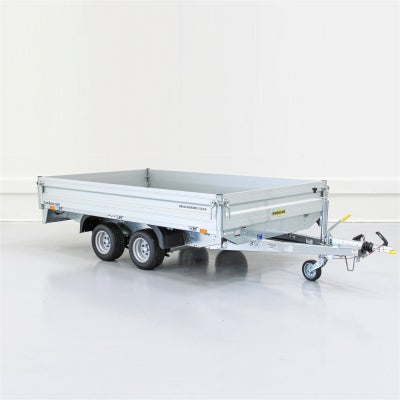 Humbaur HN 253118 | Boogietrailer med alu sider  | 7 tals lukker | 2.500 kg