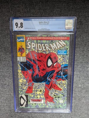 Spider-Man #1 - 1 Graded comic - Første udgave - 1990 - CGC 9.8