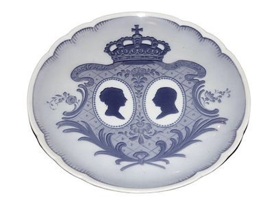 Stor Royal Copenhagen Mindeplatte fra 1923

Kong Christian