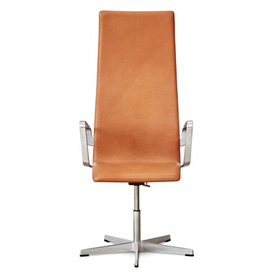 Arne Jacobsen Oxford Kontorstol vacona Cognac Anilin