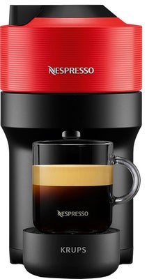 Nespresso Vertuo Pop kapselkaffemaskine fra Krups XN920510WP (spicy red)