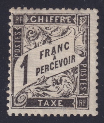 Frankrig 1882 - Skattemærke nr. 22 N**, signeret kalve med brunt certifikat, ...