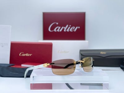 Cartier - C Decor Buffalo Horn White Gold Planted 18k - Solbriller