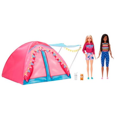 Barbie Campingtelt Inkl. 2 Dukker - Modedukker Hos Coop