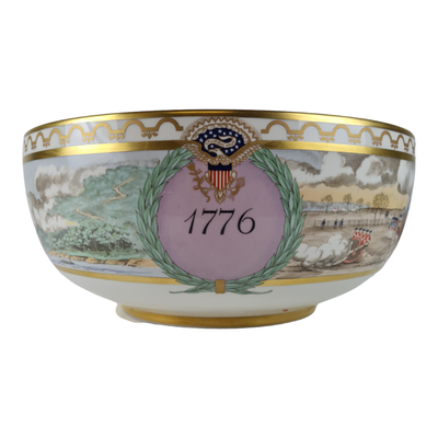 Kgl. porcelæn Jubilæums bowle The American Revolution 1776-1976 Royal Copenhagen