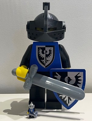 Lego - MegaFigure - Castle Black Falcons Knight with Sword, Shield and Helmet...