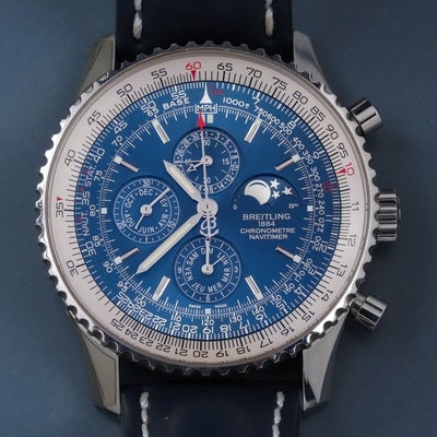 Breitling - Navitimer 1461 Perpetual Calender Moonphase Blue Dial Limited Edi...