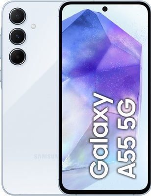 Samsung Galaxy A55 5G smartphone 8/128GB (lyseblå)