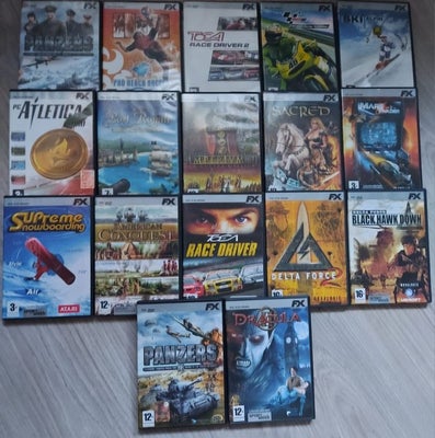 PC - FX PAL ITA games collection - Videospil (17) - I original æske