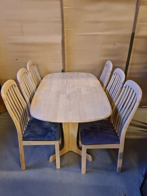 Bord og 6 stole
  Kr. 2000,-