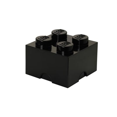 Lego Opbevaringskasse Med 4 Knopper - Sort - Lego Tilbehør Hos Coop
