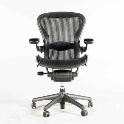 Herman Miller Aeron Chair - Graphite/Black - Model B - Bagud- + forudtilt