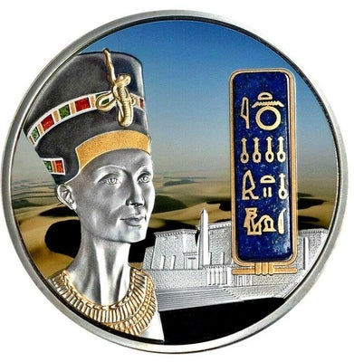 Fiji. 50 Dollars 2012 "Nefertiti", 2 Oz (.999) Proof