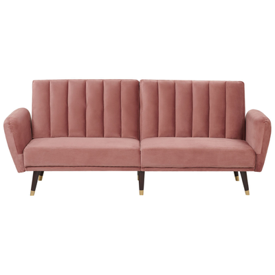 Sovesofa VIMMERBY Lyserød Velour