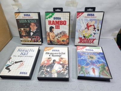 Sega - Master System - lot of 6 - Videospil - I original æske