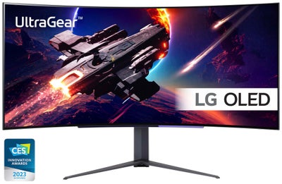 LG UltraGear 45GR95 45" buet OLED gaming-skærm