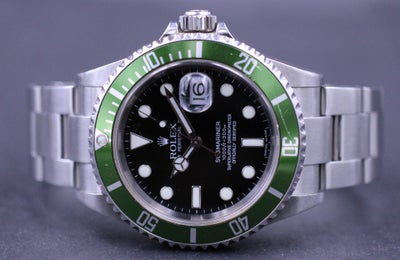 Rolex Submariner  16610LV “Kermit” D-serie  - Komplet sæt 2005