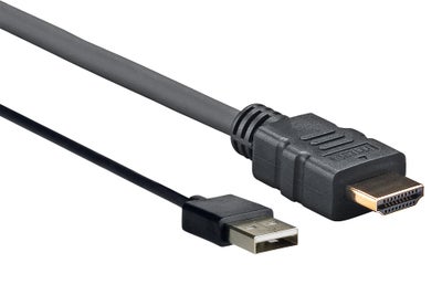 Vivolink HDMI med USB A/A Pro HDMI kabel med USB 2.0 A/A, sort | 2 meter