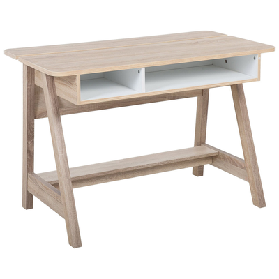 Skrivebord 110x60 cm Brun/Hvid JACKSON