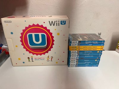 Nintendo - Wii u - white + 13 games - Videospillekonsol + spil - I original æske