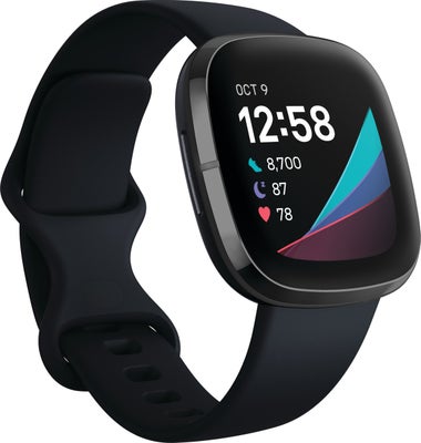 Fitbit Sense smartwatch (carbon/graphite rustfrit stål)