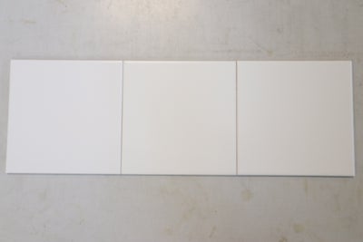 Glaseret væg flise Hvid mat 20x20cm. Pris pr m2