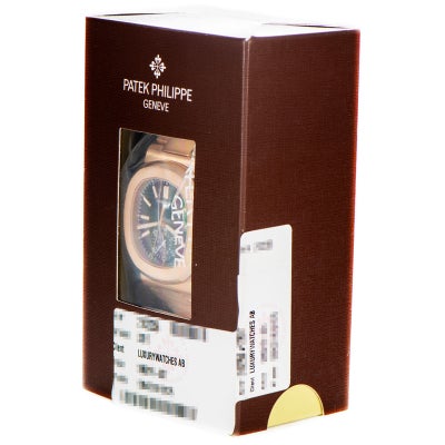 PATEK PHILIPPE NAUTILUS CHRONOGRAPH DOUBLE SERVICE SEALED  ROSE GOLD