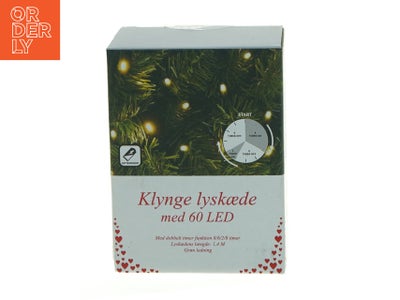 Klynge lyskæde med 60 LED (str. 12 x, 9 x 6 cm)