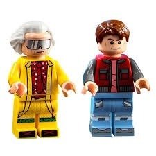 Lego - Back to the future - Marty McFly & Doc Brown minifigure lot NEW from s...