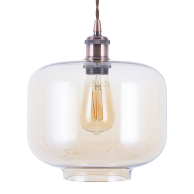 Loftlampe Glas/Kobber LANATA