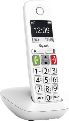 Gigaset Dect E290 trådløs telefon (hvid)