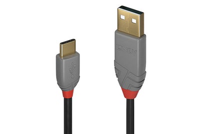 Lindy Anthra line USB 2.0 kabel (USB type C - A) | 1 meter
