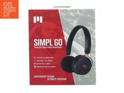 Simpl Go wireless sweat-proof headphones fra Miiegu (str. 17 x 20 cm)