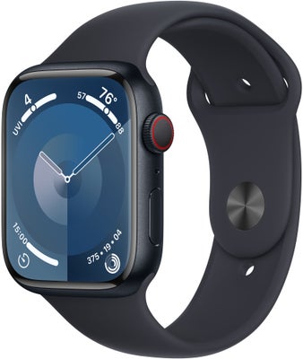 Apple Watch S9 45mm GPS+CEL (Midnight Alu/Midnight Sportsbånd) S/M