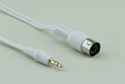 Almando MiniJack til DIN AUX kabel (3,5 mm. MiniJack han -> DIN han), hvid, 5...