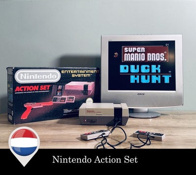 Nintendo - - NES Action Set - Complete & Boxed - Videospil - I original æske